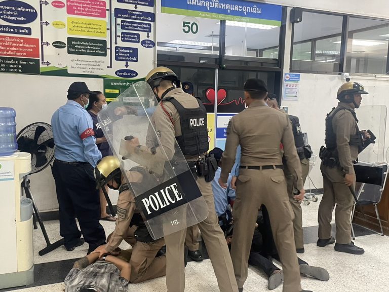 ร่วมซ้อมแผนการป้องกันและการจัดการความรุนแรง ณ โรงพยาบาลนครนายก