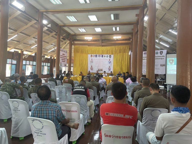 เข้าร่วมการรับการตรวจตามโครงการดำเนินงาน ชุมชนบำบัด ยั่งยืน ในตำบลแพร่ระบาดยาเสพติด