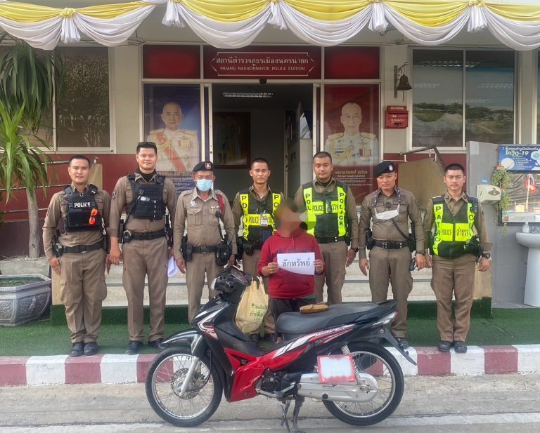 จับกุมผู้ต้องหาลักทรัพย์(รถจักรยานยนต์)