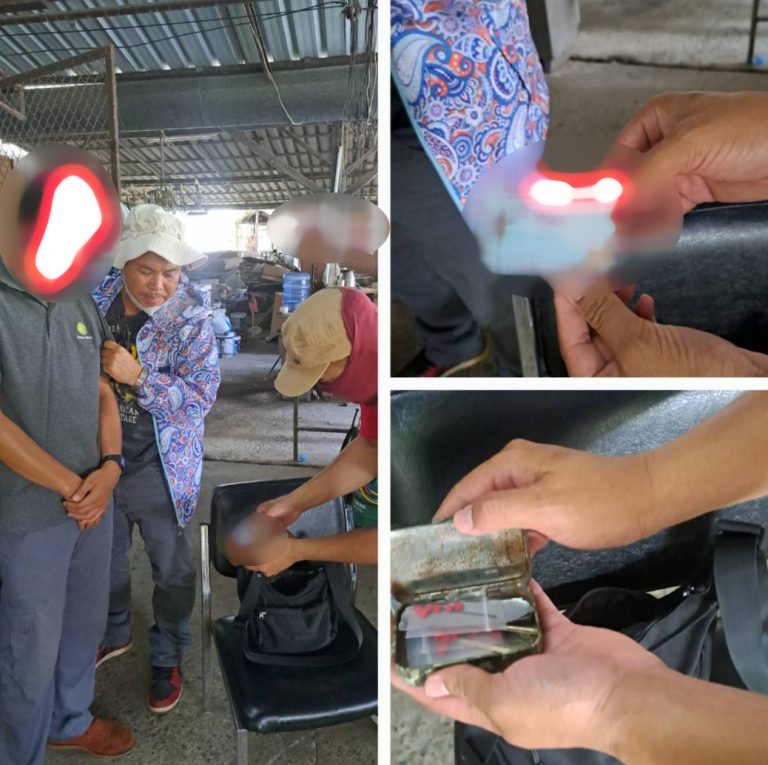 ตำรวจบุกค้นบ้านพักในนครนายก จับกุมผู้ต้องหาคดียาเสพติด 3 ราย