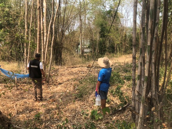 ตำรวจนครนายกลงพื้นที่ตรวจสอบเหตุลักทรัพย์ในตำบลเขาพระ