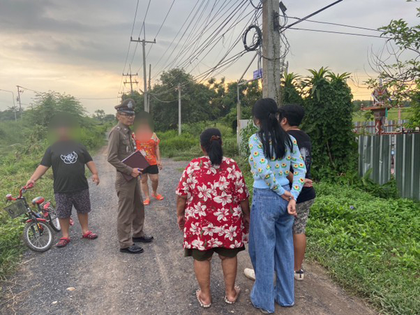 ตำรวจนคร สภ.เมืองนครนายก ตรวจสอบเหตุลักทรัพย์ในตำบลวังกระโจม